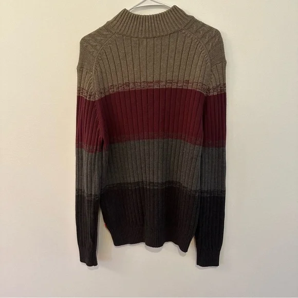 Izod 1/4 Zip Pullover Sweater Men’s Size M - Picture 3 of 5